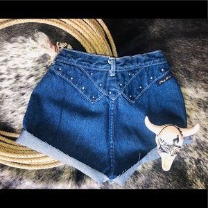 Vintage Western High Waisted Shorts